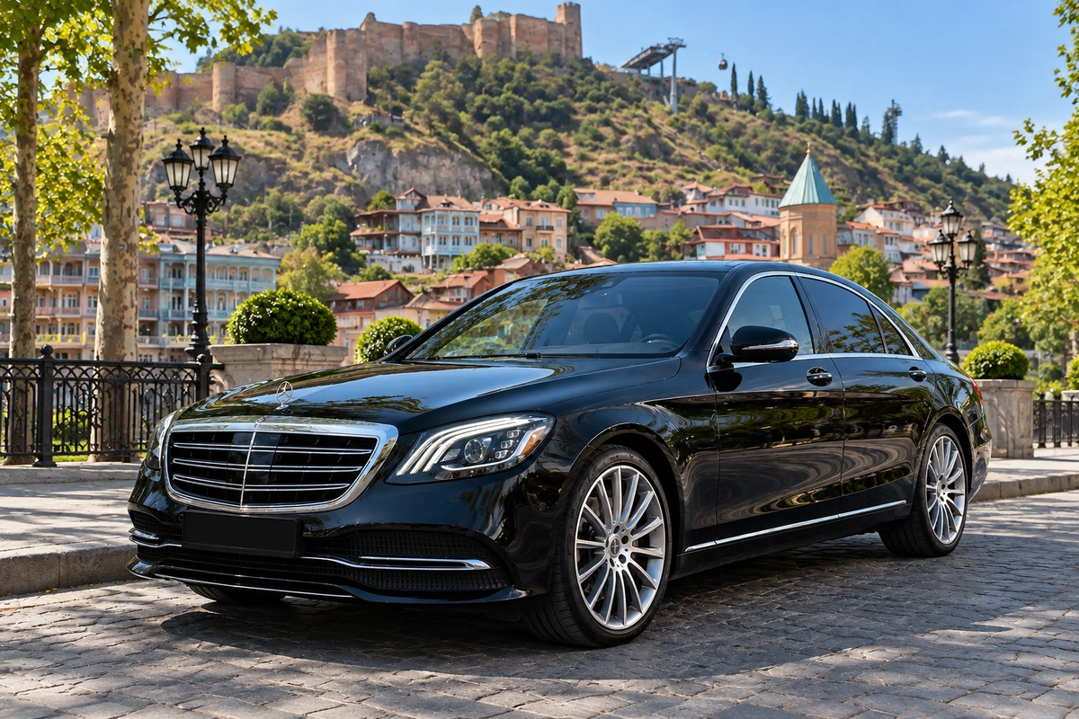 Mercedes-Benz S 450 on a city street